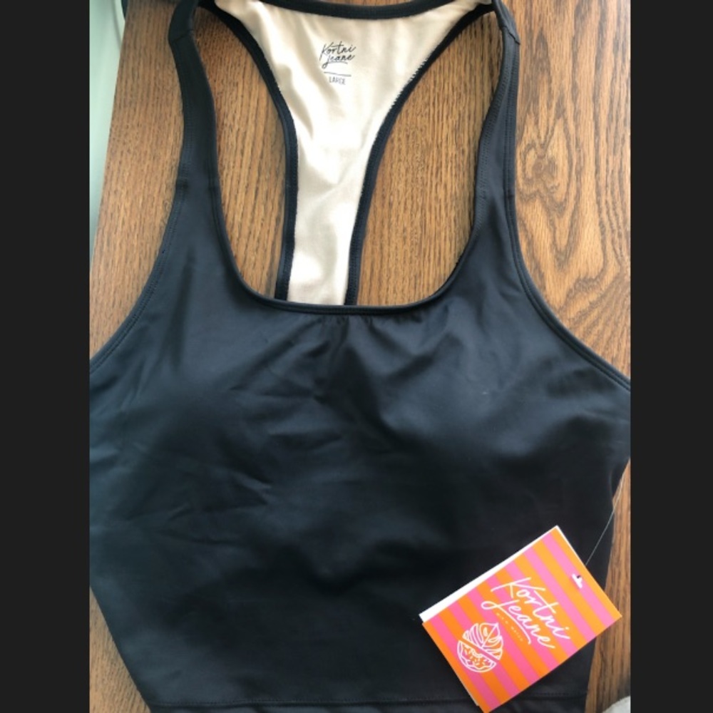 Kortni Jeane Black Racerback Top